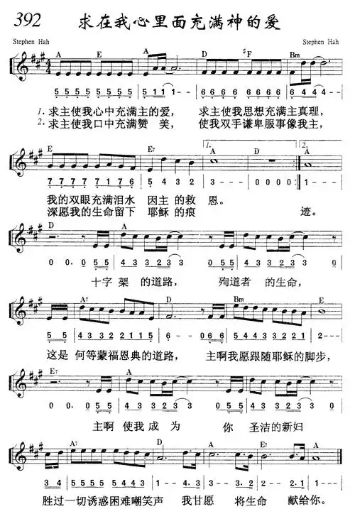 看见神的爱 和弦简谱神是爱你的神 歌谱 敬拜赞美 赞美诗网