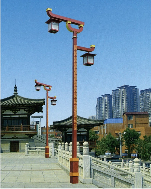 古城路灯6米仿古复古中式景观灯世博光电品牌