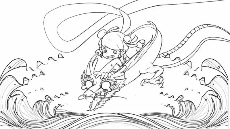 哪吒闹海怎么画