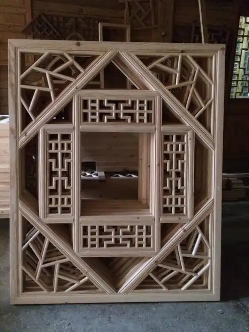 仿古木格木窗 花格 花格窗