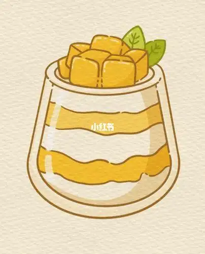 画简笔画要有水果布丁