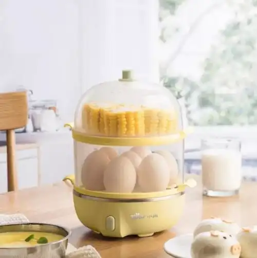 小熊bear双层家用双层煮蛋器b14w5型号迷你不锈钢自动断电蒸蛋器煮