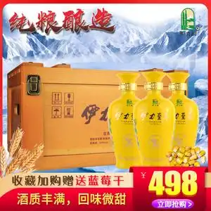 新疆名酒伊犁伊利酒伊力特伊力至尊浓香型250ml*10瓶50度纯粮食酒