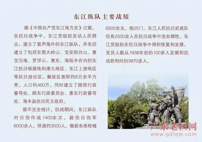 广东人民抗日游击队东江纵队概览