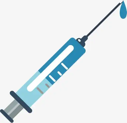 诊疗打针用的卡通注射器