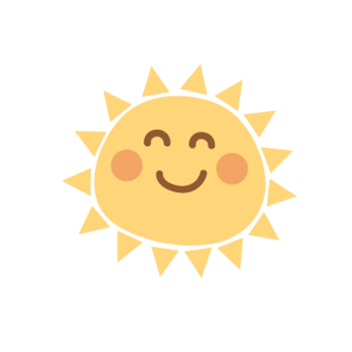 卡通笑脸太阳可爱免抠素材图