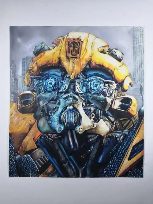 彩铅练习大黄蜂