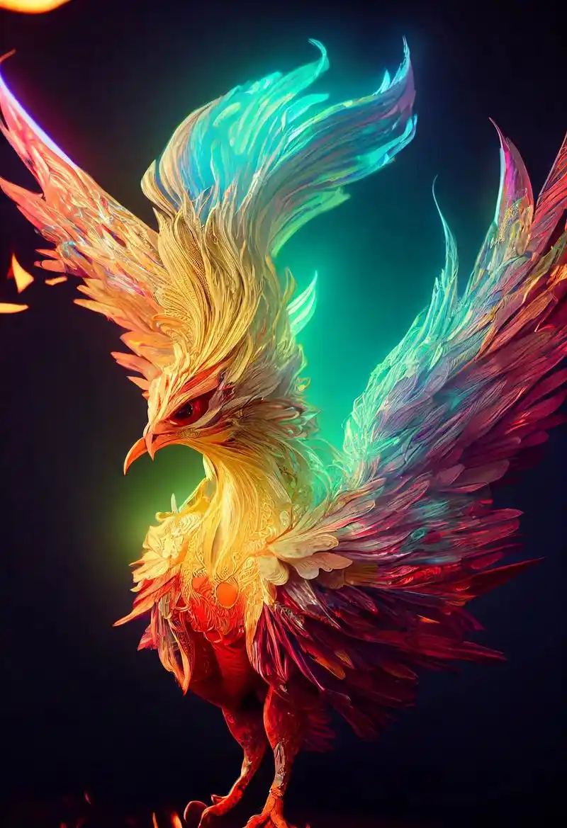 火凤凰寓意"重生,果敢"志向高远.能刷到的人,你的好运要来了 - 抖音