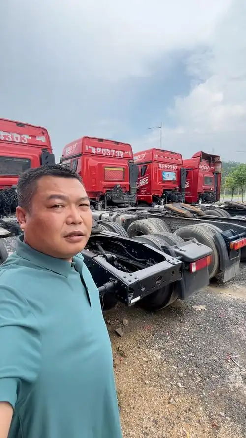 精品二手解放jh6牵引车,拿一台出来搞特价