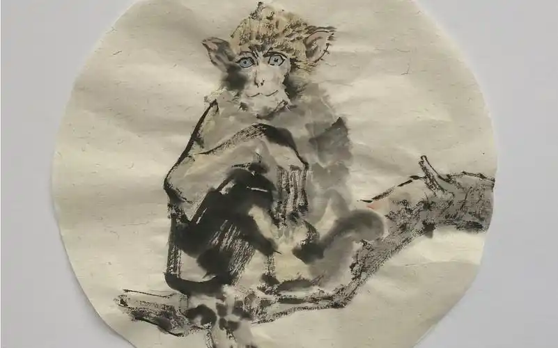 写意国画十二生肖系列之《猴》
