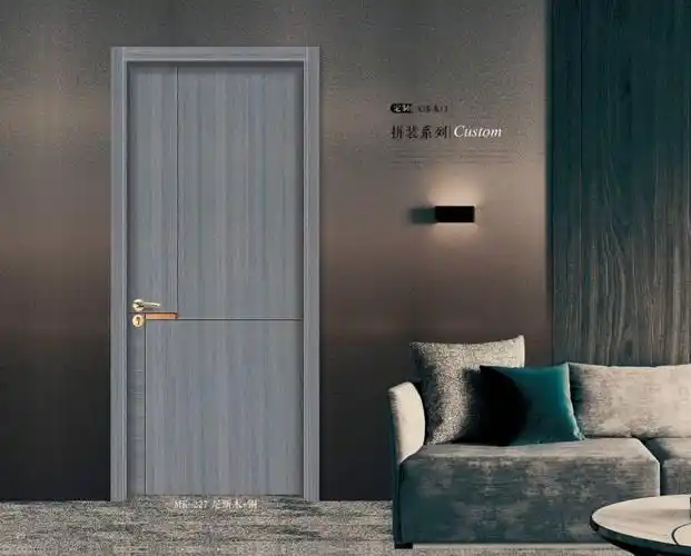 香港莫克整木家居定制现代风格室内门入户门图片