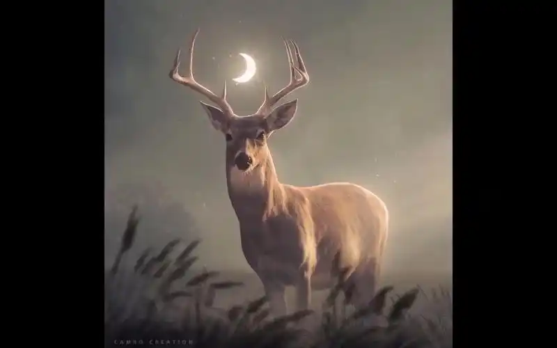 ps进阶教程:教你用ps合成创意海报(月光鹿)