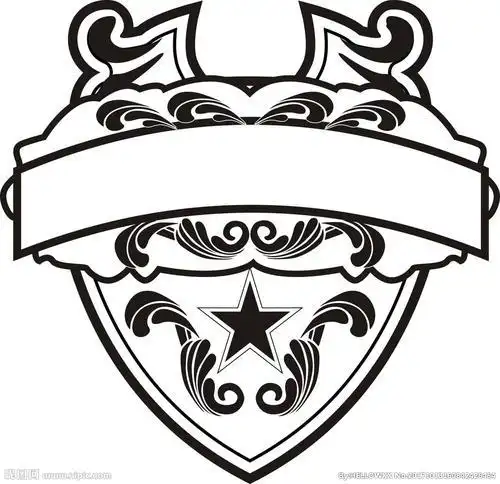 立体型防病毒盾牌简笔画