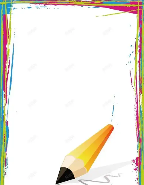 卡通 开学季 手绘 教师节 教育 海报 涂鸦 矢量 童趣 背景 边框 铅笔