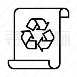 废纸回收图标