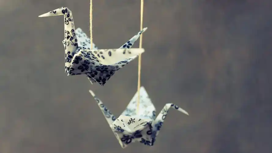 非主流,千纸鹤,意境,千纸鹤的归宿壁纸