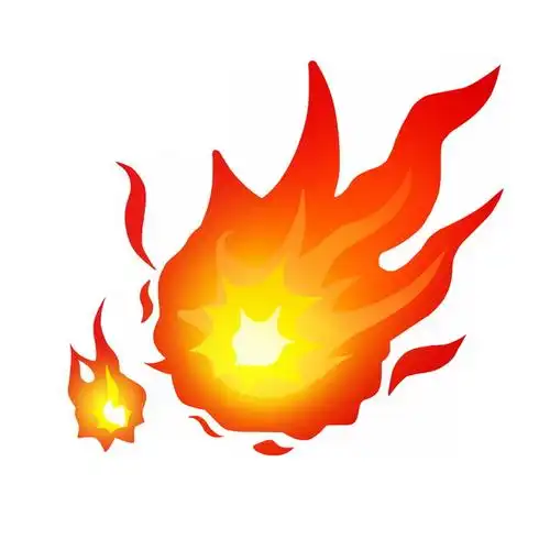 燃烧的卡通火焰火苗图案716997图片素材