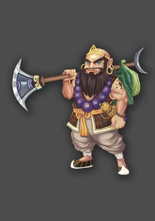 沙僧|插画|游戏原画|ryan瑞恩 - 原创作品 - 站酷 (zcool)