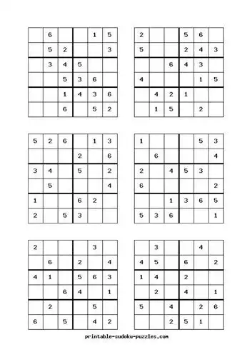 数独题目六宫格_第1页