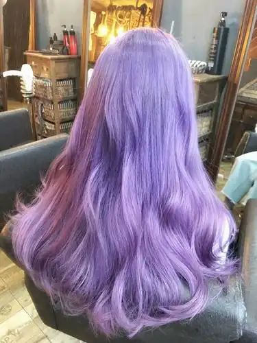 紫色2020抖音网红流行染发剂香芋绚丽紫红薰衣草染发膏