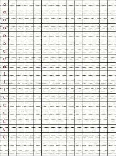 小孩写字本田字格拼音格