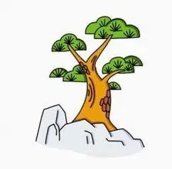 步骤彩色松树简笔画画法步骤图片松树的简笔画怎么画简单苍松树简笔画