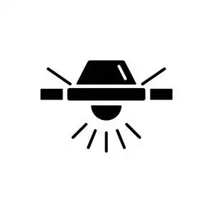 隔离的吸顶灯图片