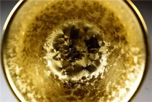 时代建窑 曜変金虹釉油滴纹小茶碗 茶道具 无铭美品 80g 7.6cm 74102