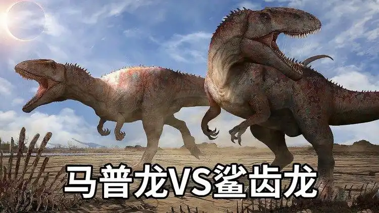 马普龙vs鲨齿龙,同样长着鲨鱼牙齿,两者谁更强大?