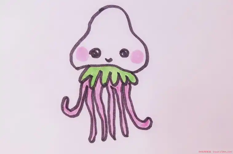 水母图片简笔画