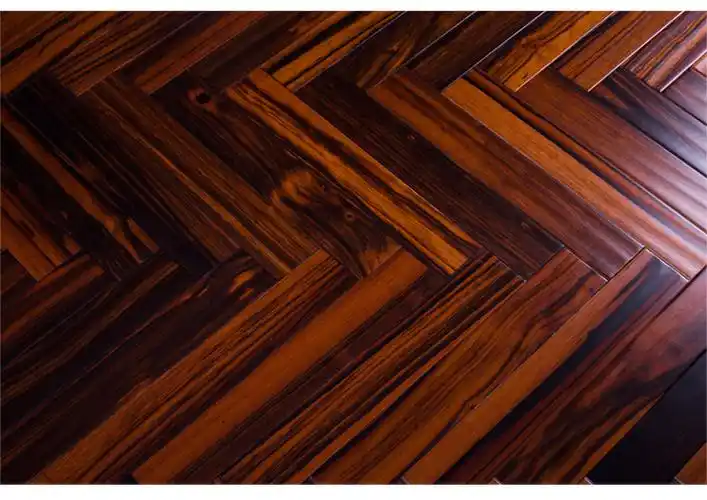 墨雅澜myl高端黑檀仿古纯实木地板黑檀纯实木人字拼地