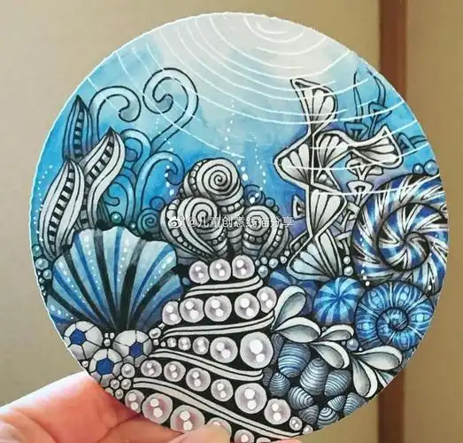 太疯狂了多种禅绕装饰创意技法这是我见过最漂亮的禅绕画附技法教程