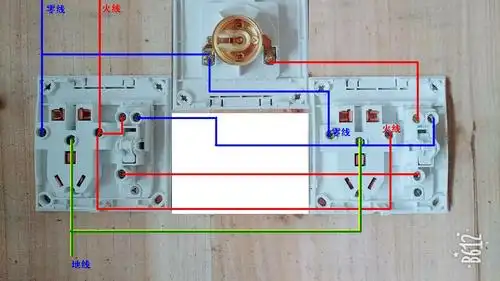 一开五孔双控开关接法