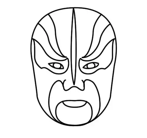 能不能给我一些小孩涂色用的空白脸谱