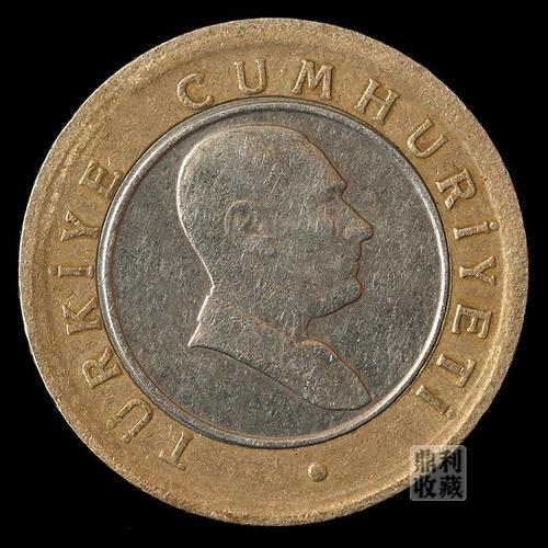 保真土耳其50双色币24mm国父凯末尔欧洲各国外币硬币钱币货币收藏