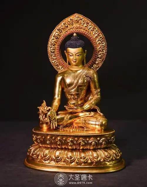 药师佛鎏金精品38cm