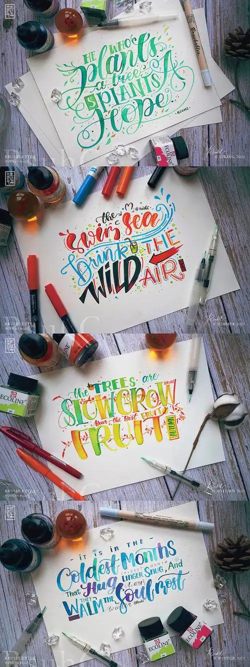 brushletter works Ⅲ