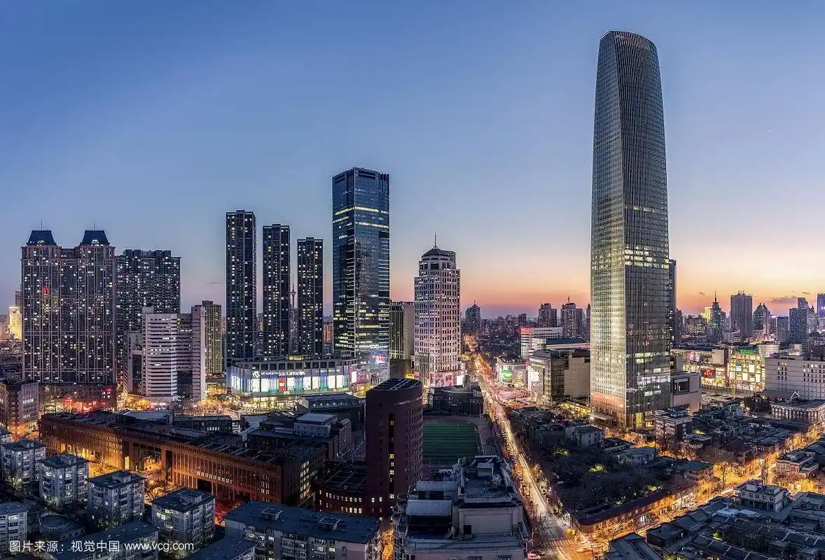 天津滨江道夜景