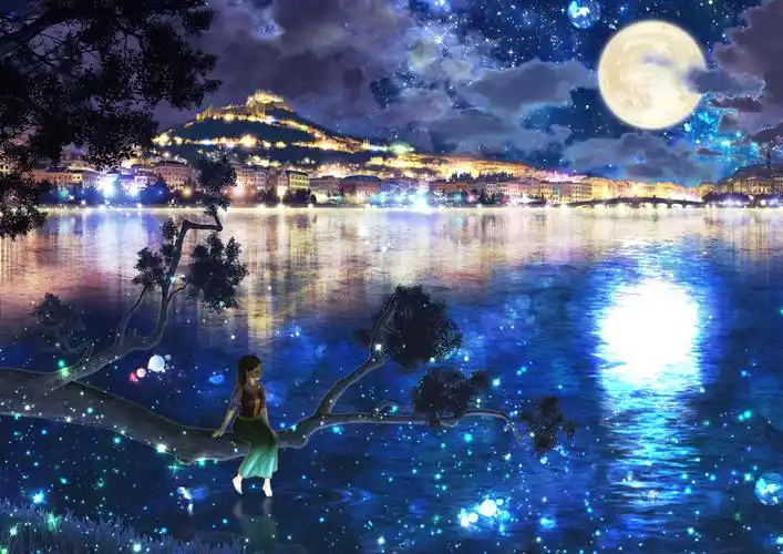 p站,夜景,二次元,插画, - 堆糖,美图壁纸兴趣社区