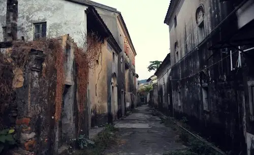 去年深秋拍深圳小渔村