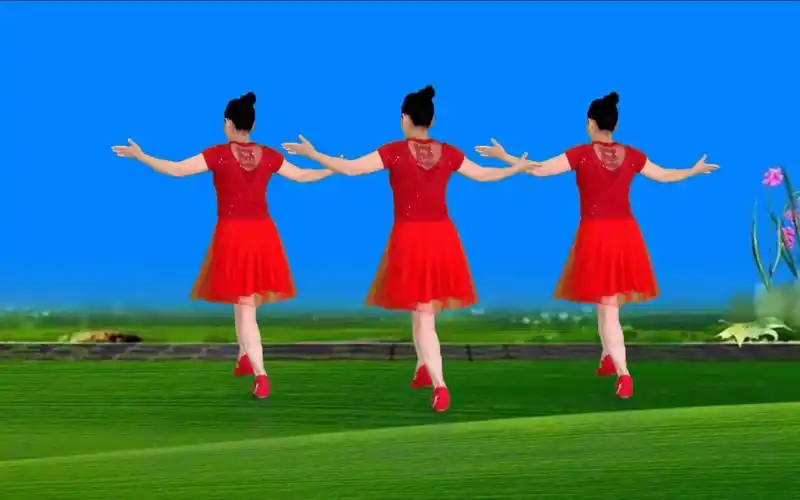 广场舞《编花篮》老歌新跳,背面演示