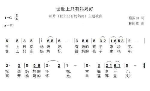8八键经典儿童敲击乐谱