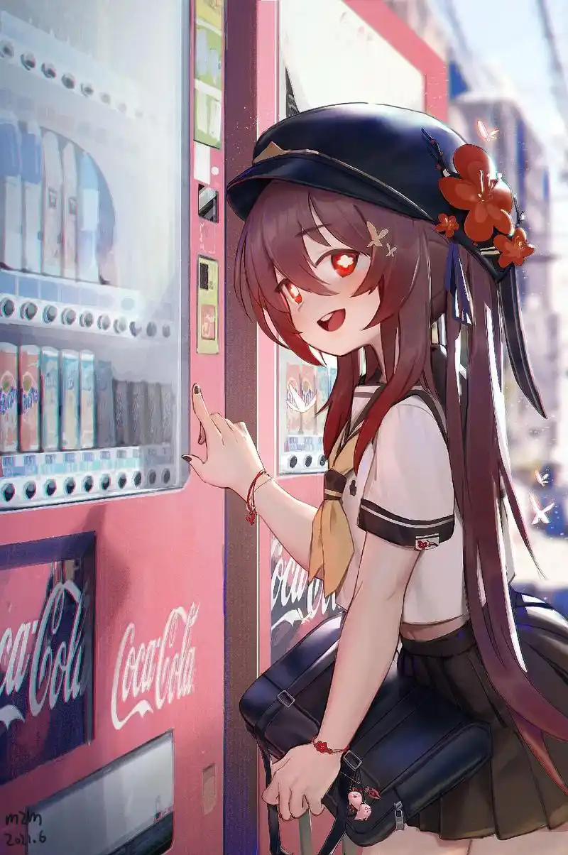 原神的胡桃的美图~#动漫少女 #每日壁纸#原神壁纸 #胡桃  - 抖音