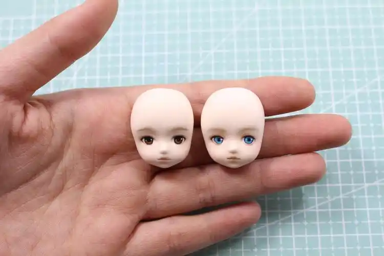 脸模原创微写实萝莉loli超轻粘土黏土软陶人物粘土