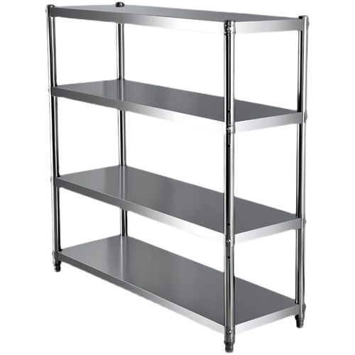 定制不锈钢货架四层置物架饭店厨房杂物收纳放锅厨房置物架
