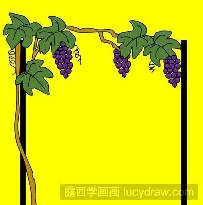 简笔画教程教你画葡萄架
