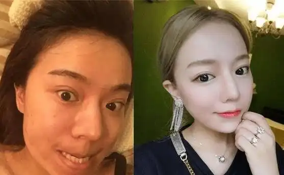 网红素颜vs精修照,"真人芭比"一秒幻灭,冯提莫素颜你打几分?