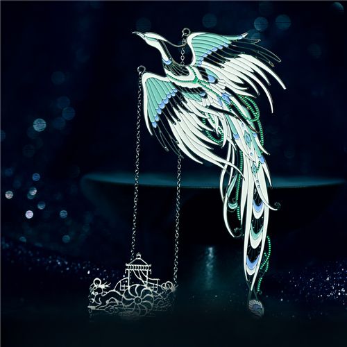 白鸾凤凰礼盒金属书签古典中国风高档精致礼品古风小物件小学生送老外