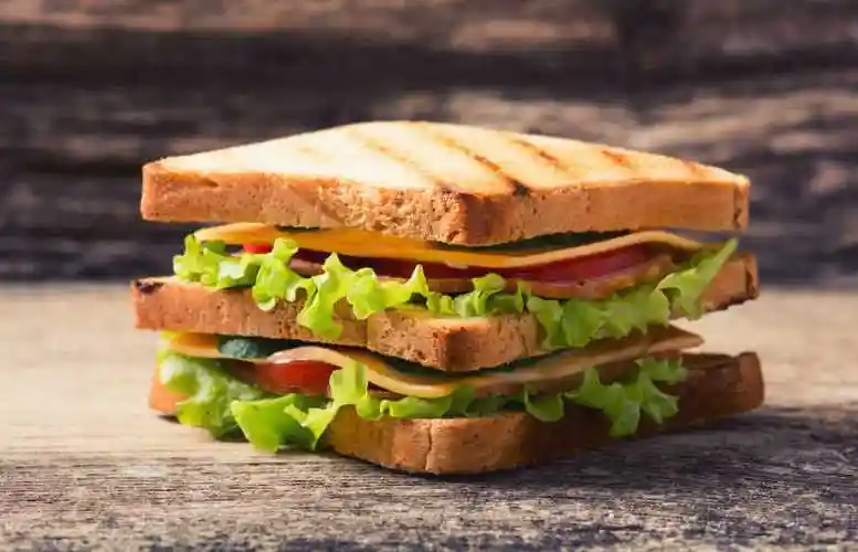 美味的三明治制作食材