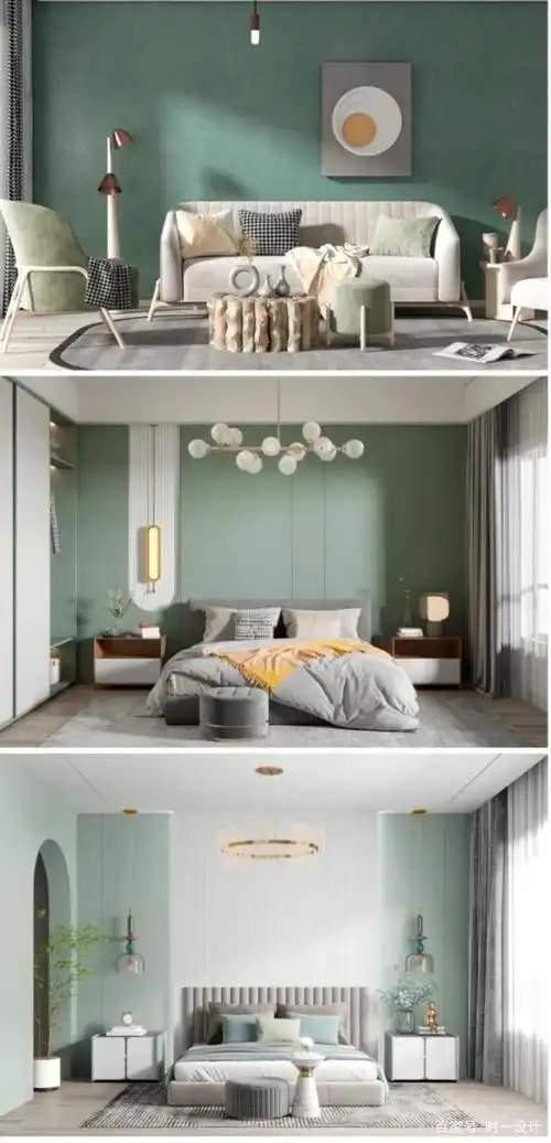 告别大白墙!5组可闭眼入的莫兰迪色系墙布墙面